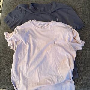 All Saints Blue and Pink Short Sleeve Tees